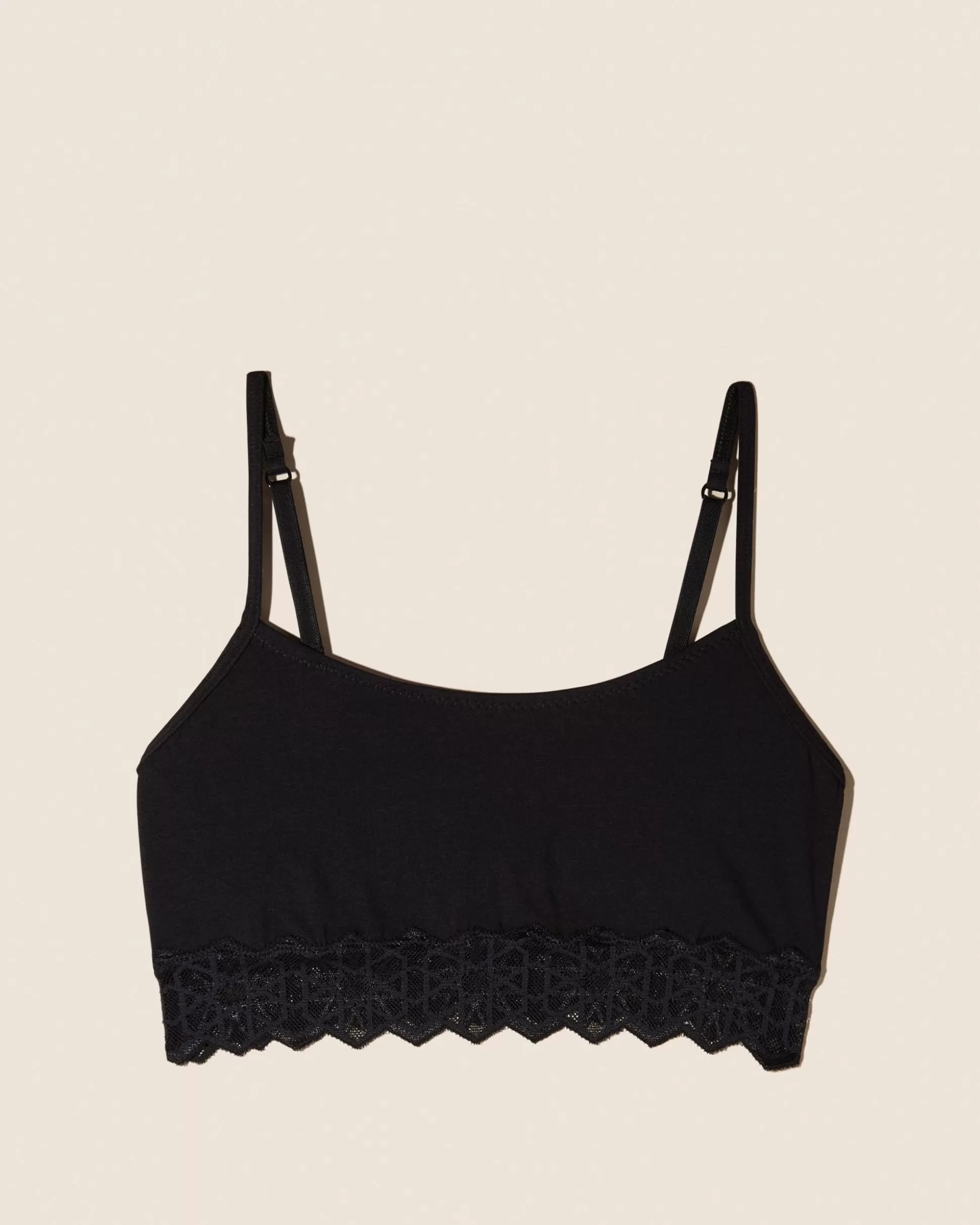 Women Cosabella Bralettes | Avi Cotton Scoop Neck Tween Bralette