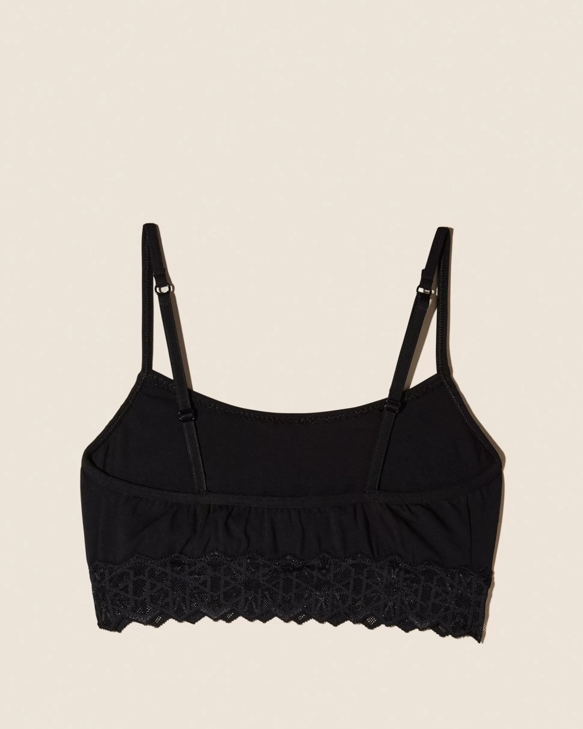 Women Cosabella Bralettes | Avi Cotton Scoop Neck Tween Bralette