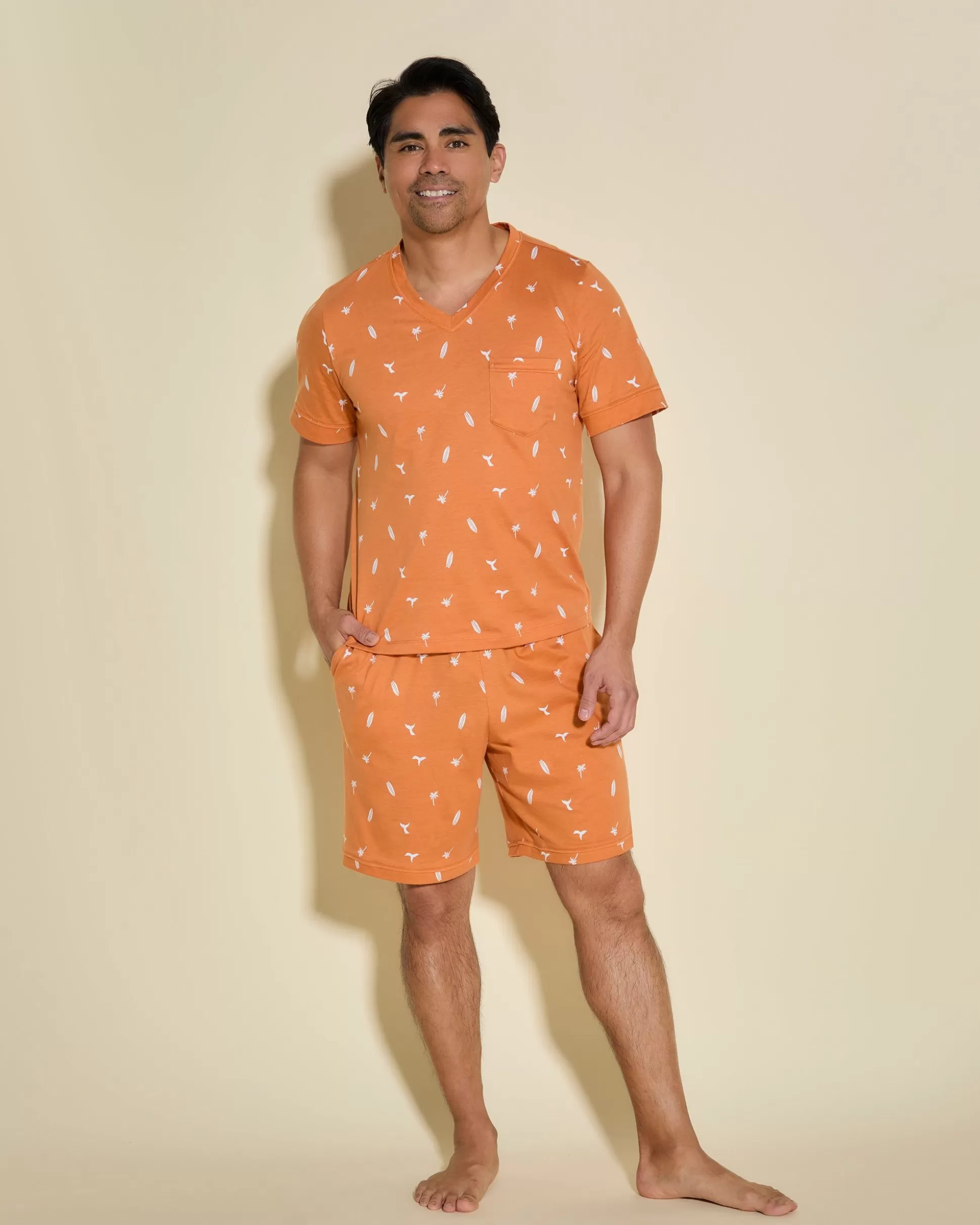 Cosabella Men'S Pj Sets | Conjunto Para Estar Por Casa Con Camiseta Y Pantalones Cortos