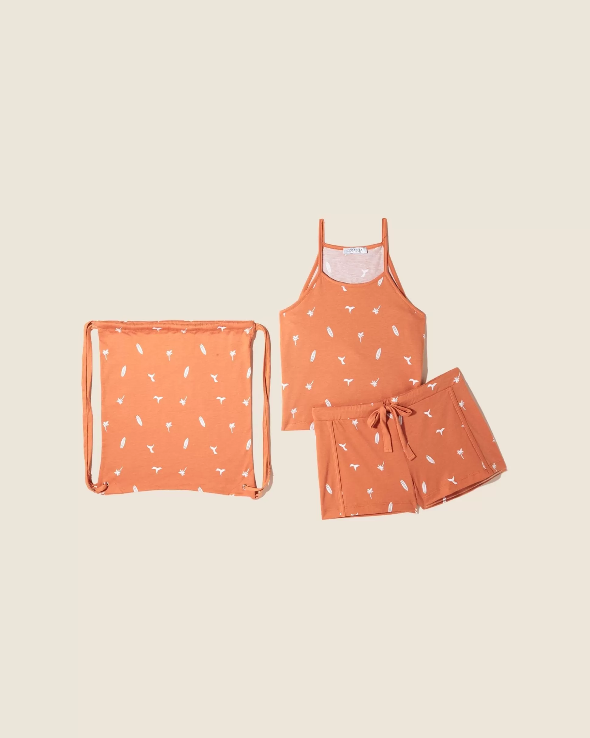 Cosabella Pj Sets | High Neck Tank Top & Short In Bag