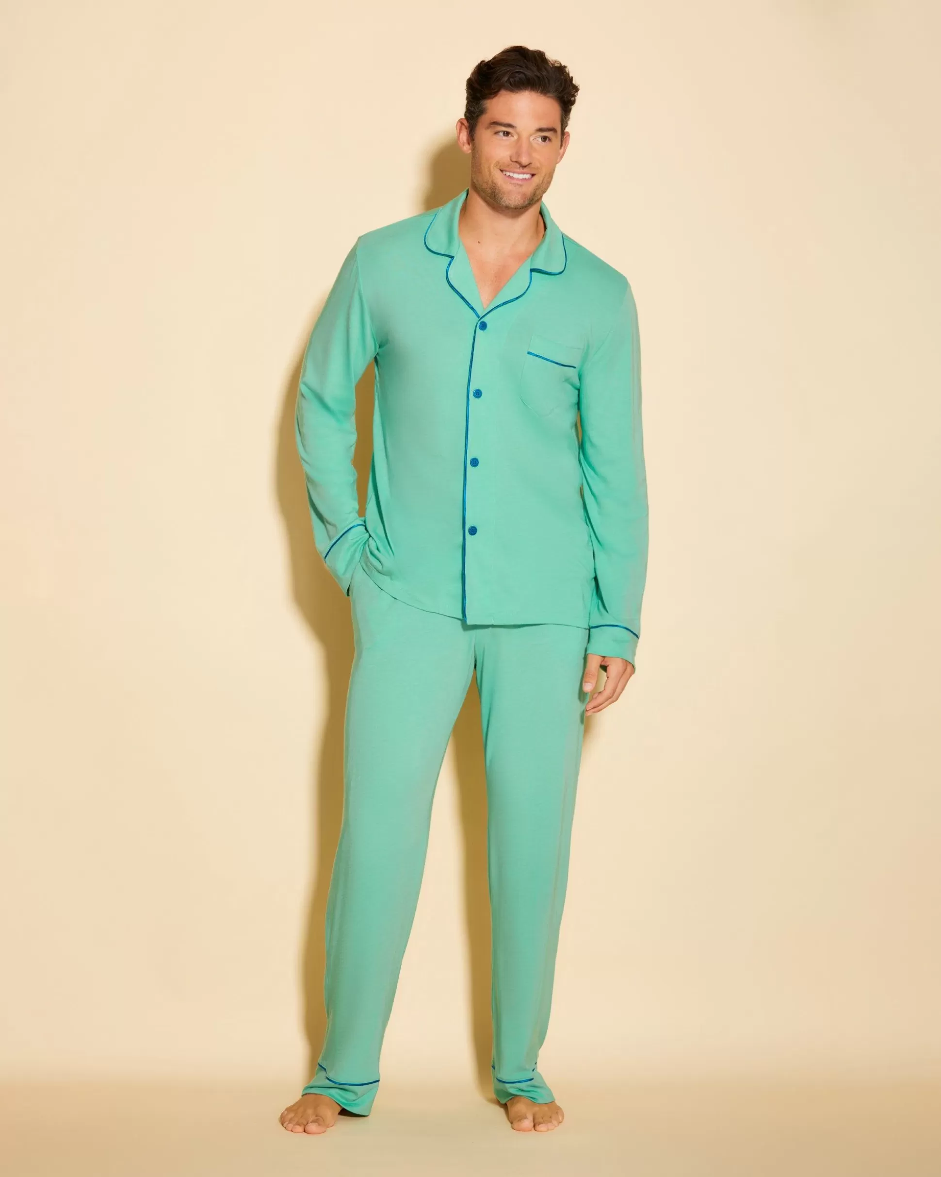 Cosabella Men'S Pj Sets | Klassisches Langarmeliges Top & Hose Pyjama-Set Fur Manner