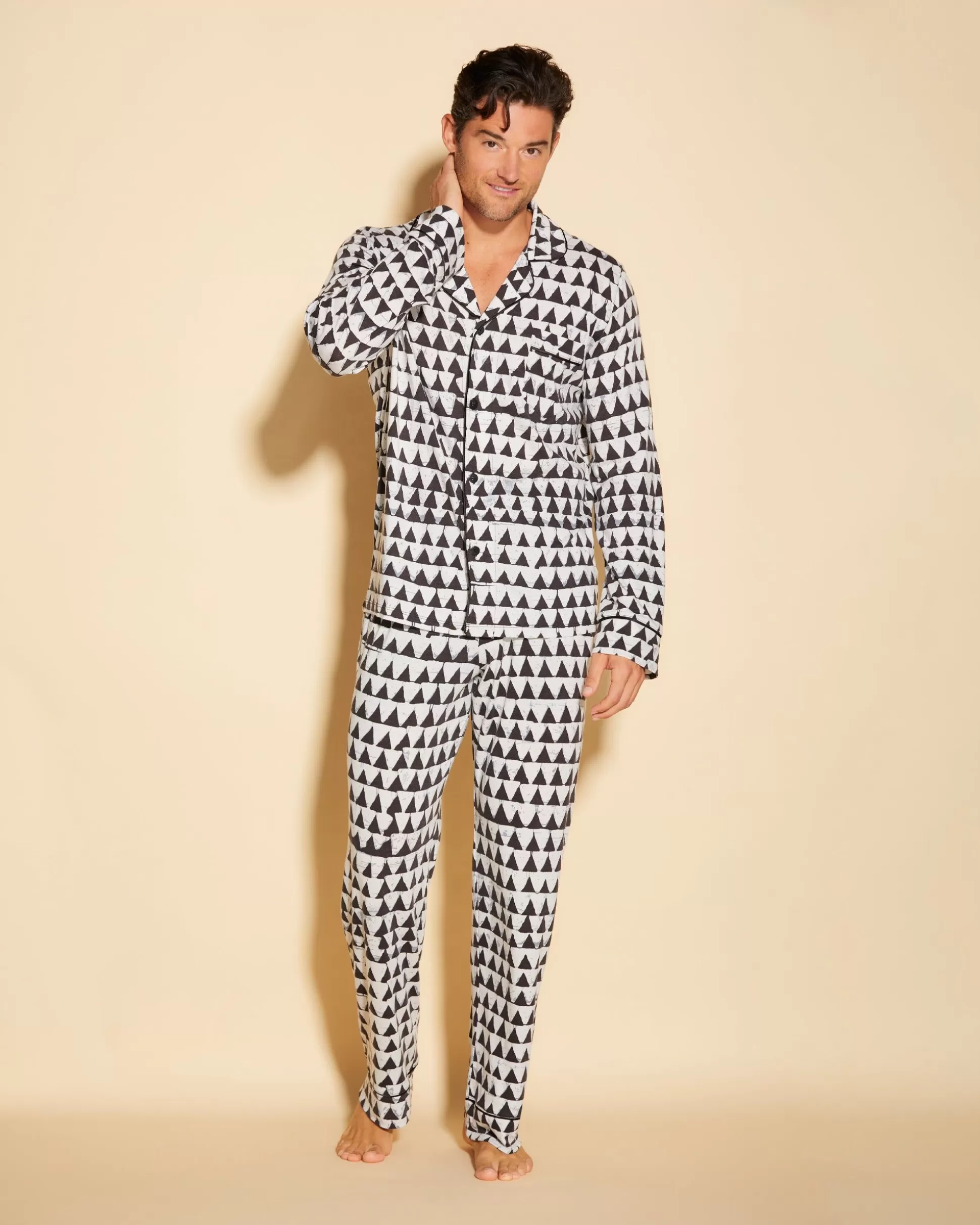 Cosabella Men'S Pj Sets | Klassisches Langarmeliges Top & Hose Pyjama-Set Fur Manner