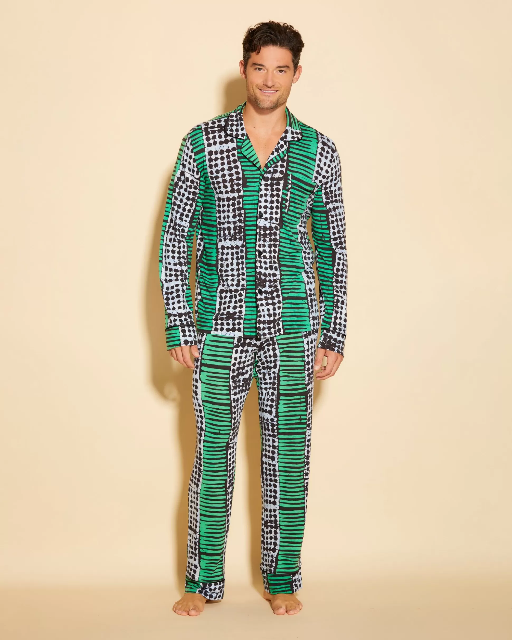 Cosabella Men'S Pj Sets | Klassisches Langarmeliges Top & Hose Pyjama-Set Fur Manner