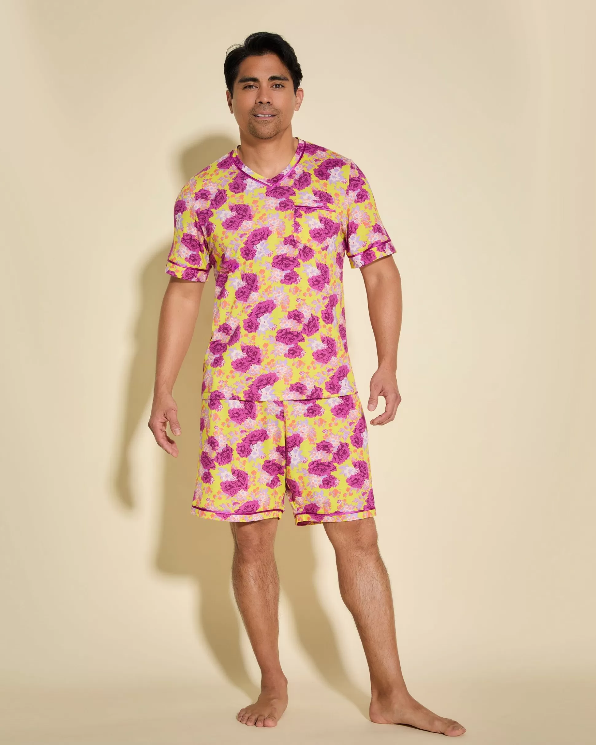 Cosabella Men'S Pj Sets | Kurzarmeliges Top & Shorts Pyjama-Set Fur Manner