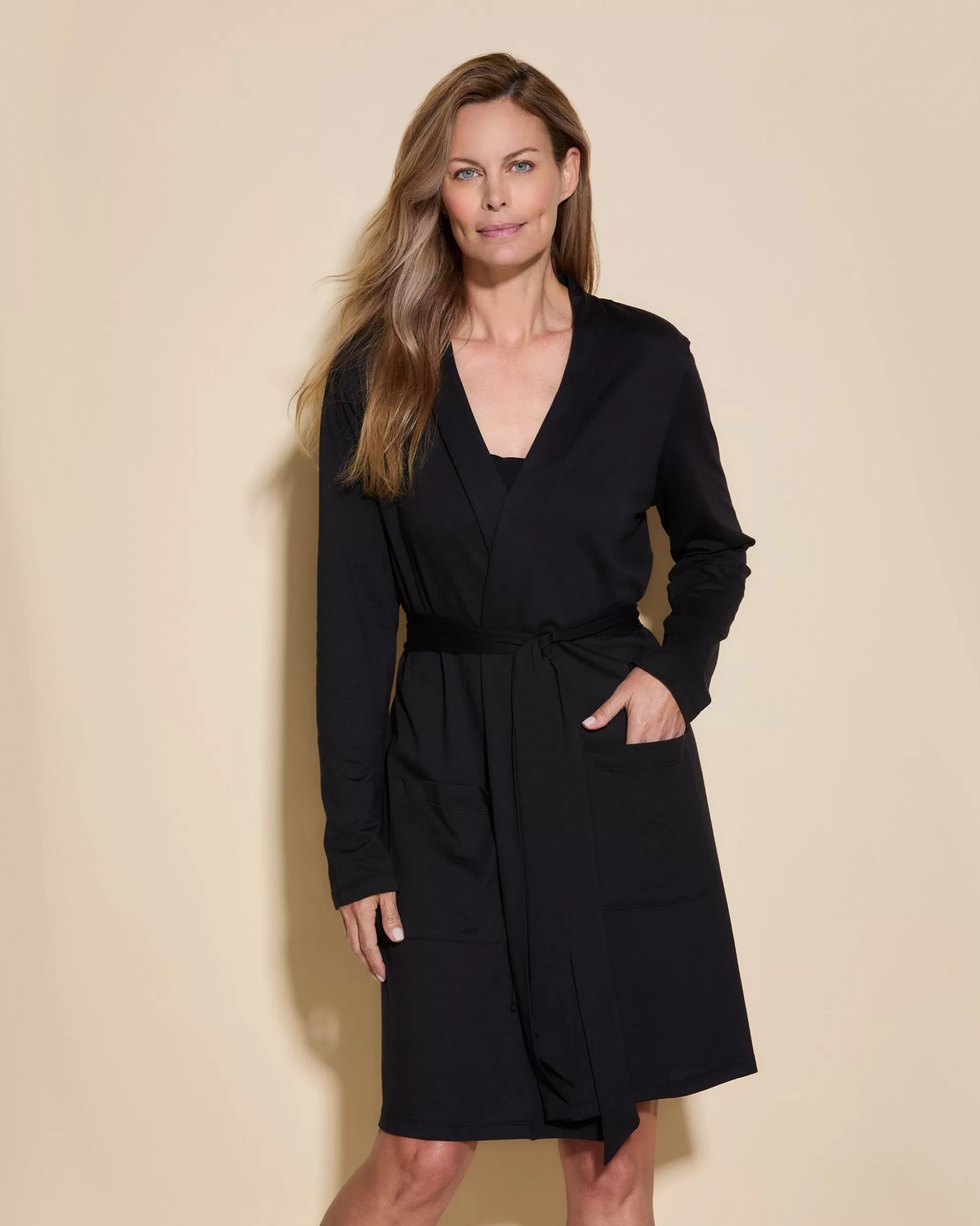 Cosabella Robes | Long Sleeve Robe With Pockets