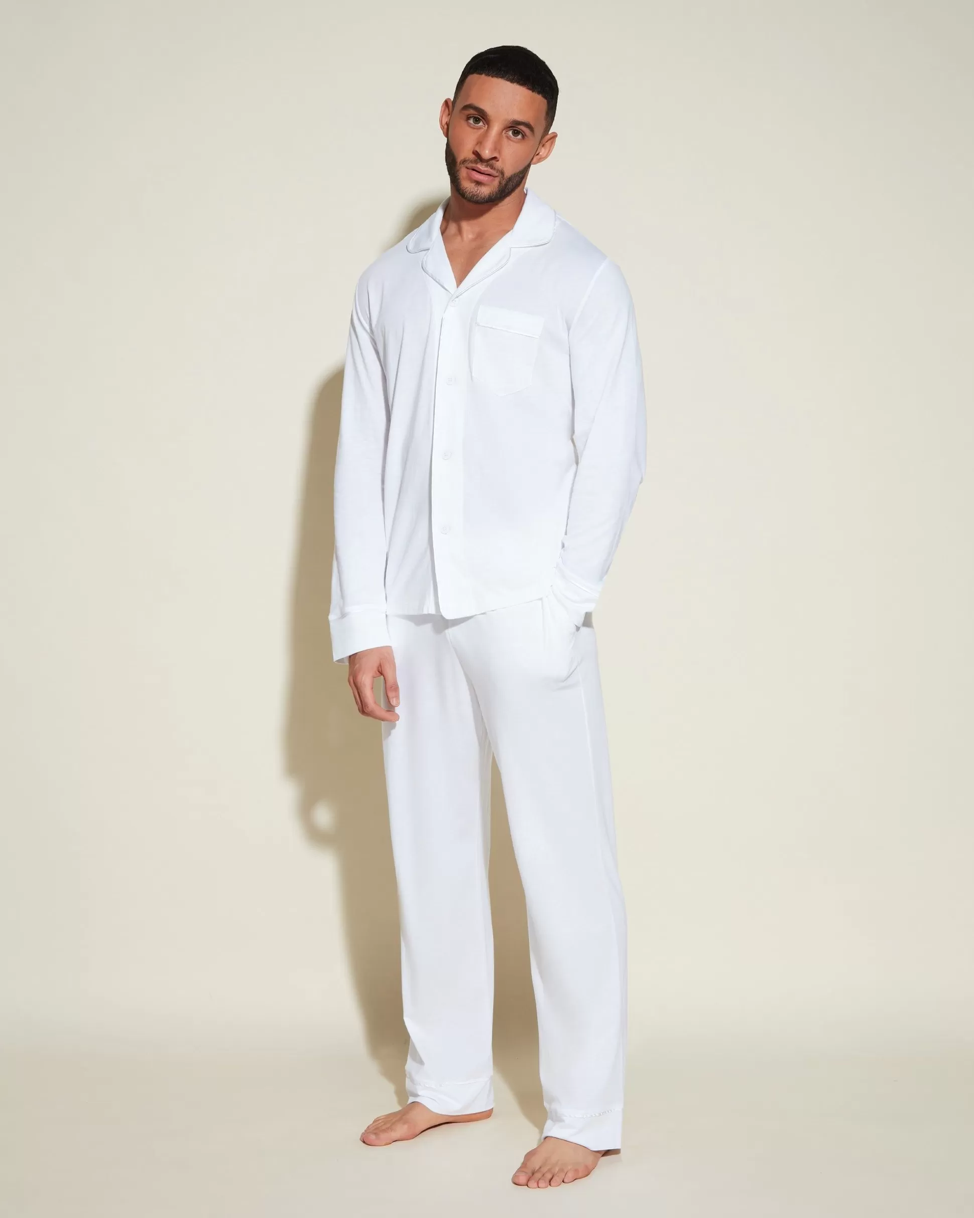 Cosabella Men'S Pj Sets | Men'S Classic Long Sleeve Top & Pant Pajama Set