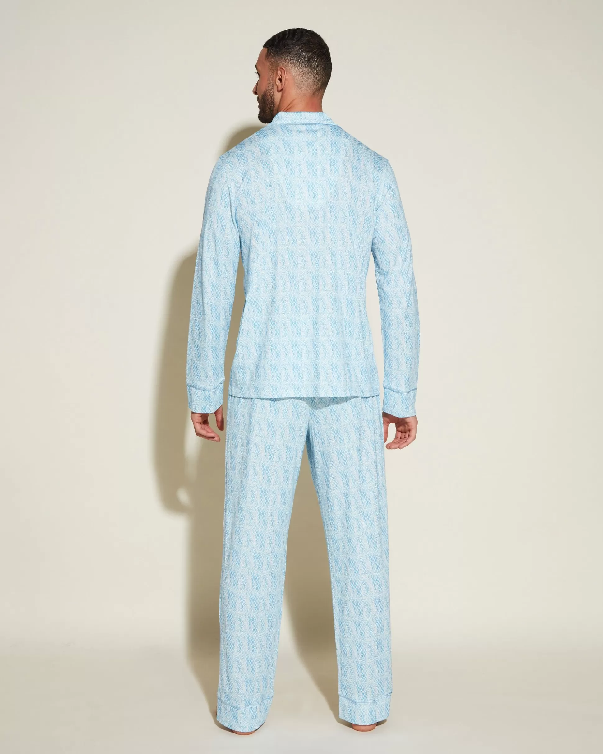 Cosabella Men'S Pj Sets | Men'S Classic Long Sleeve Top & Pant Pajama Set