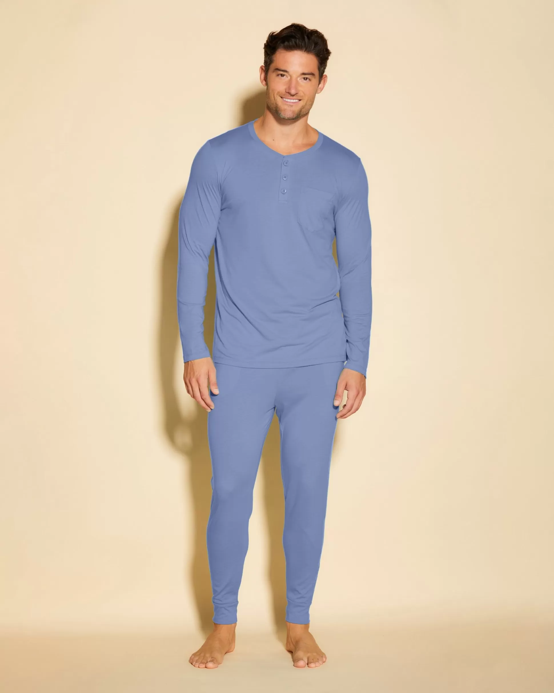 Cosabella Men'S Pj Sets | Men'S Henley & Jogger Pajama Set