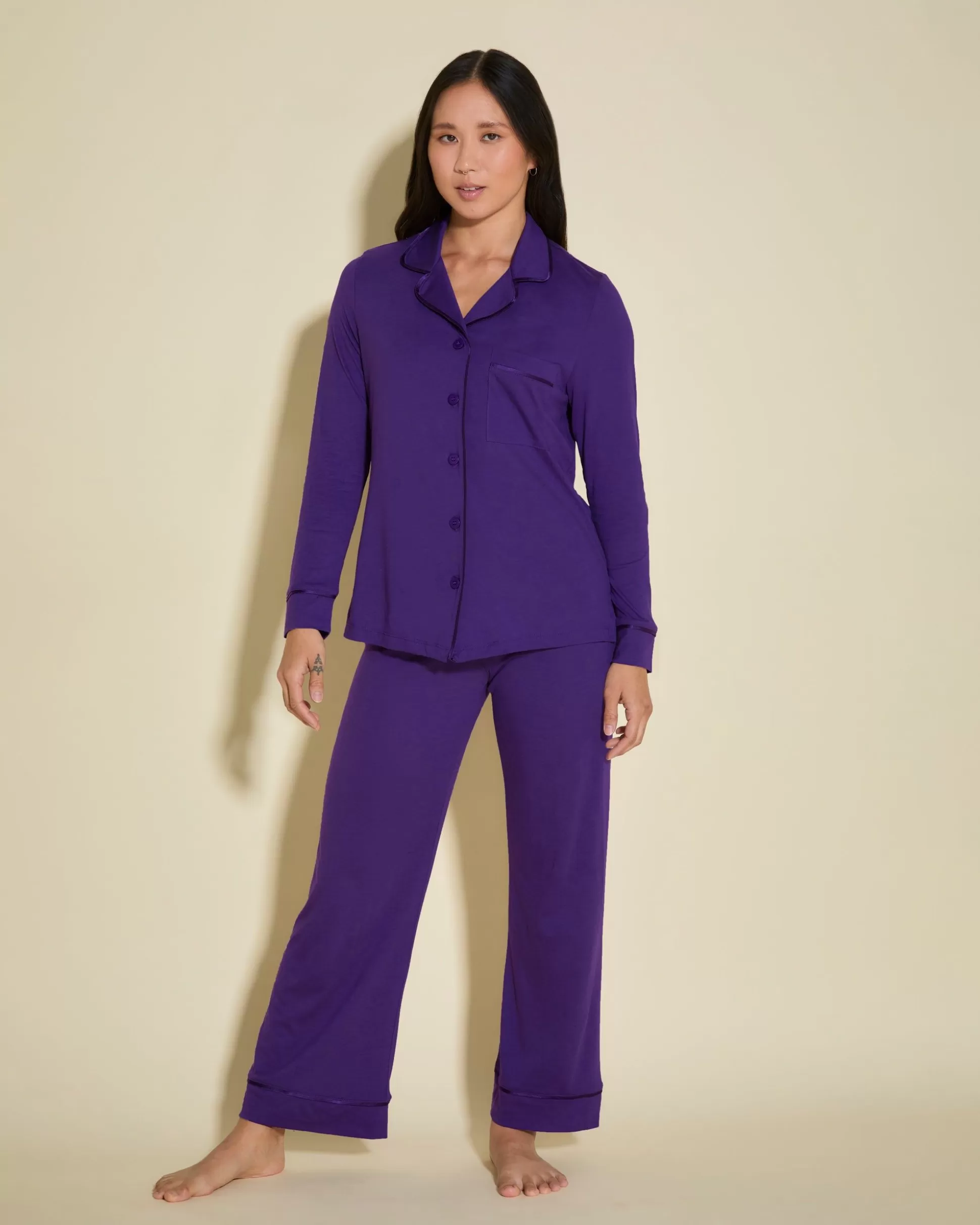 Cosabella Pj Sets | Petite Long Sleeve Top & Pant Pajama Set