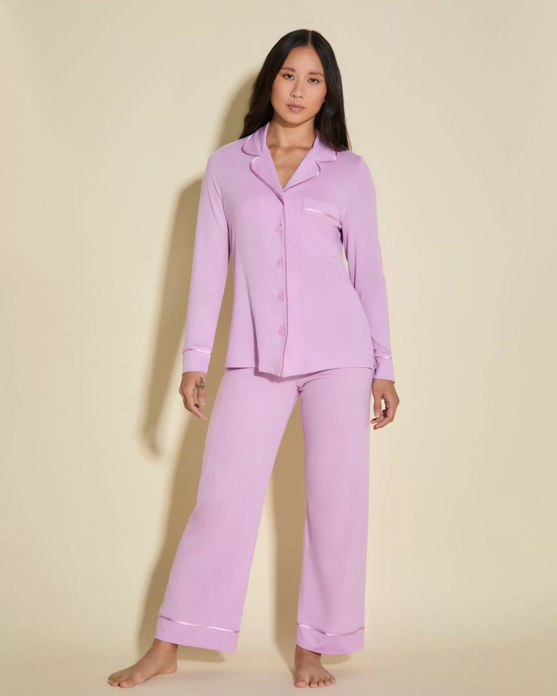 Cosabella Pj Sets | Petite Long Sleeve Top & Pant Pajama Set