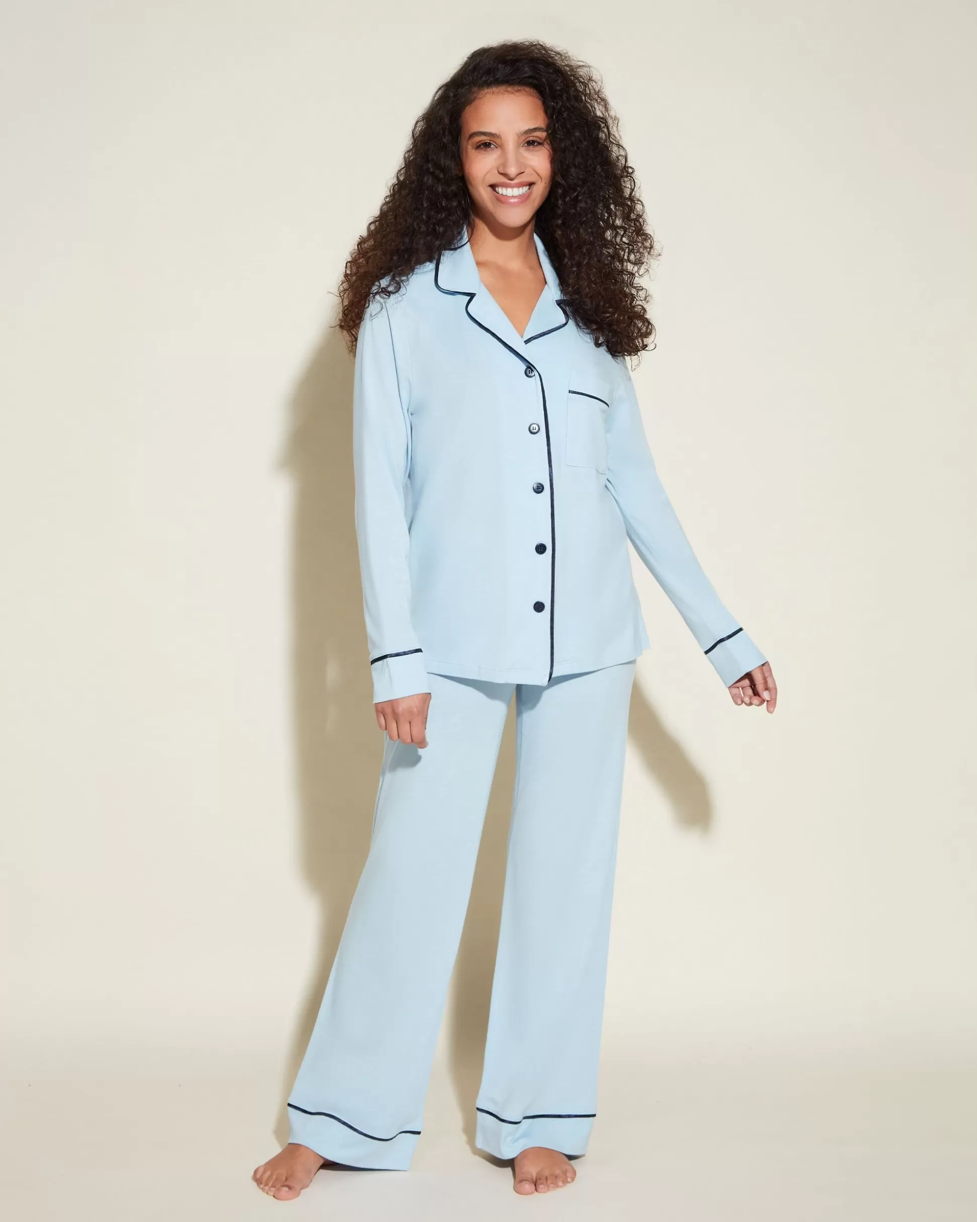 Cosabella Pj Sets | Petite Long Sleeve Top & Pant Pajama Set