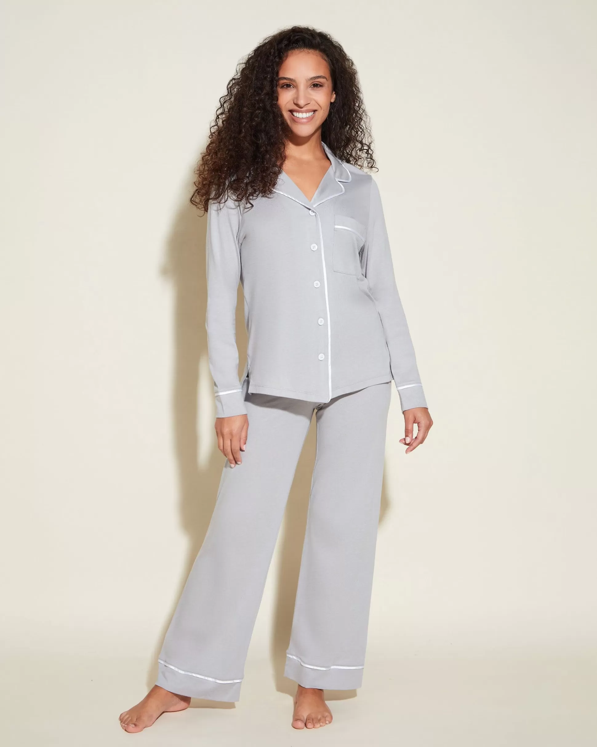 Cosabella Pj Sets | Petite Long Sleeve Top & Pant Pajama Set