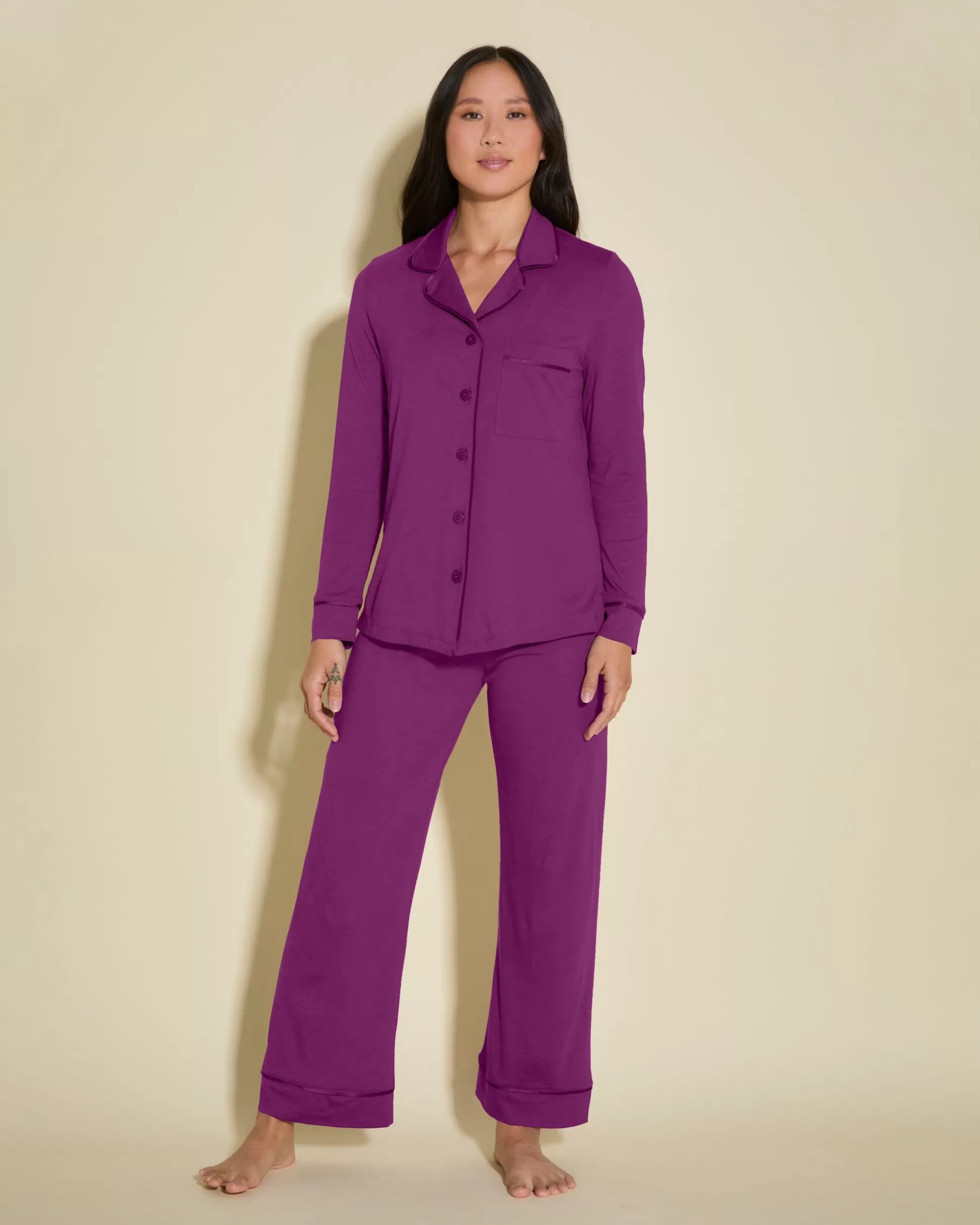 Cosabella Pj Sets | Petite Long Sleeve Top & Pant Pajama Set