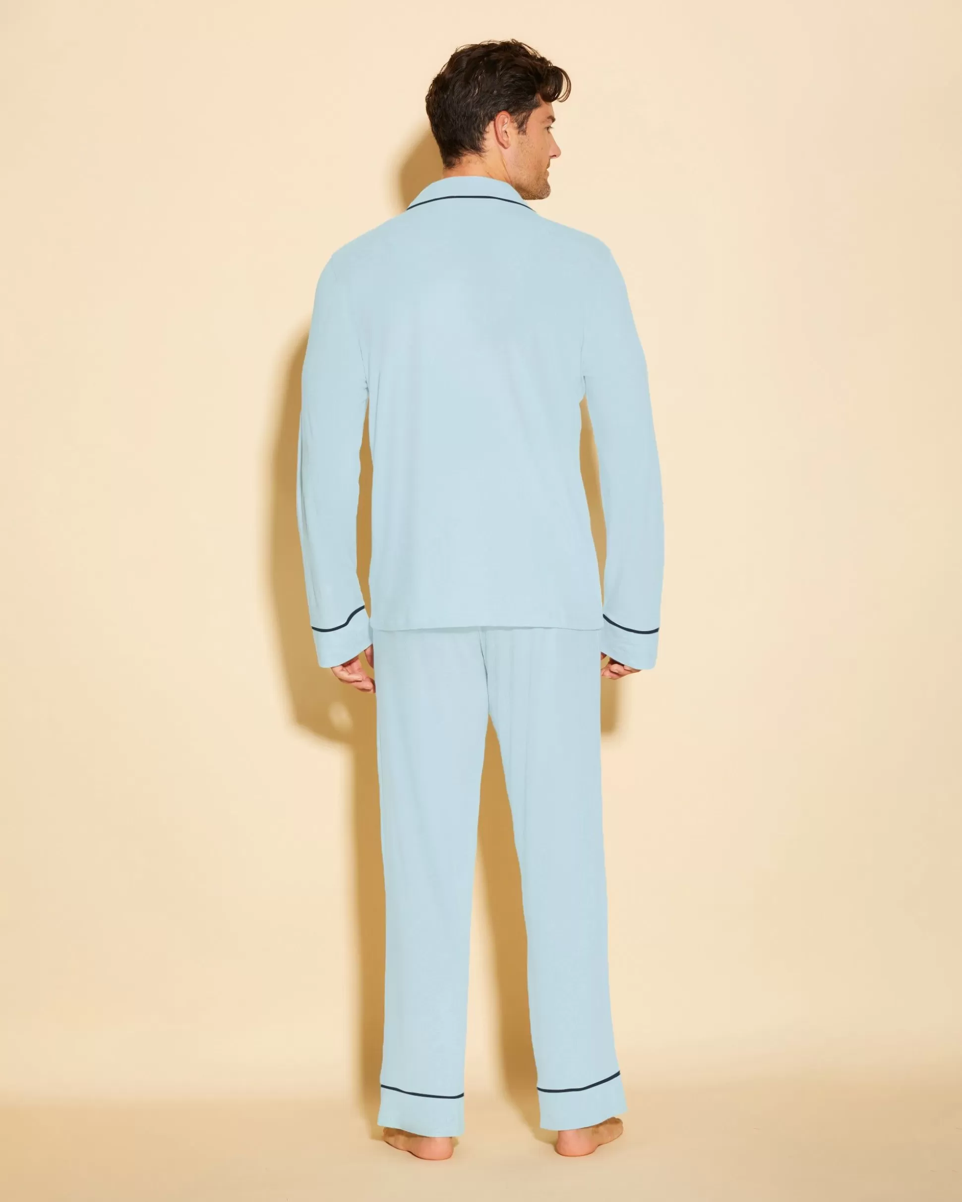 Cosabella Men'S Pj Sets | Pigiama Classico Da Uomo Con Top Maniche Lunghe E Pantaloni