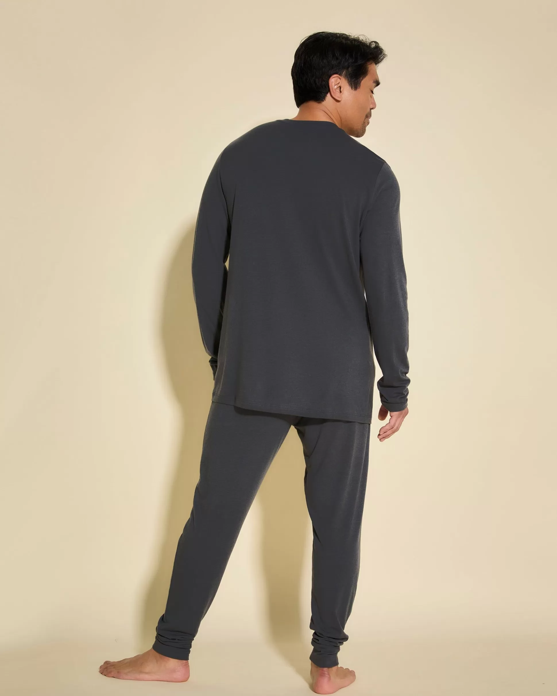 Cosabella Men'S Pj Sets | Pigiama Da Uomo Con Top Henley E Pantaloni Jogger