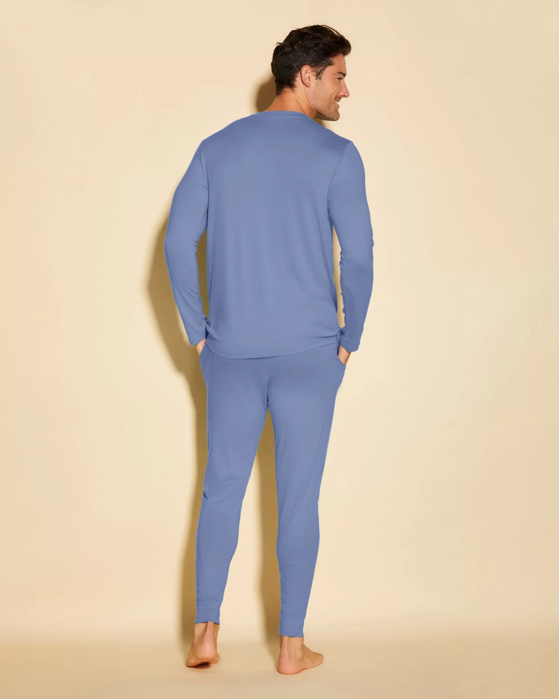 Cosabella Men'S Pj Sets | Pigiama Da Uomo Con Top Henley E Pantaloni Jogger