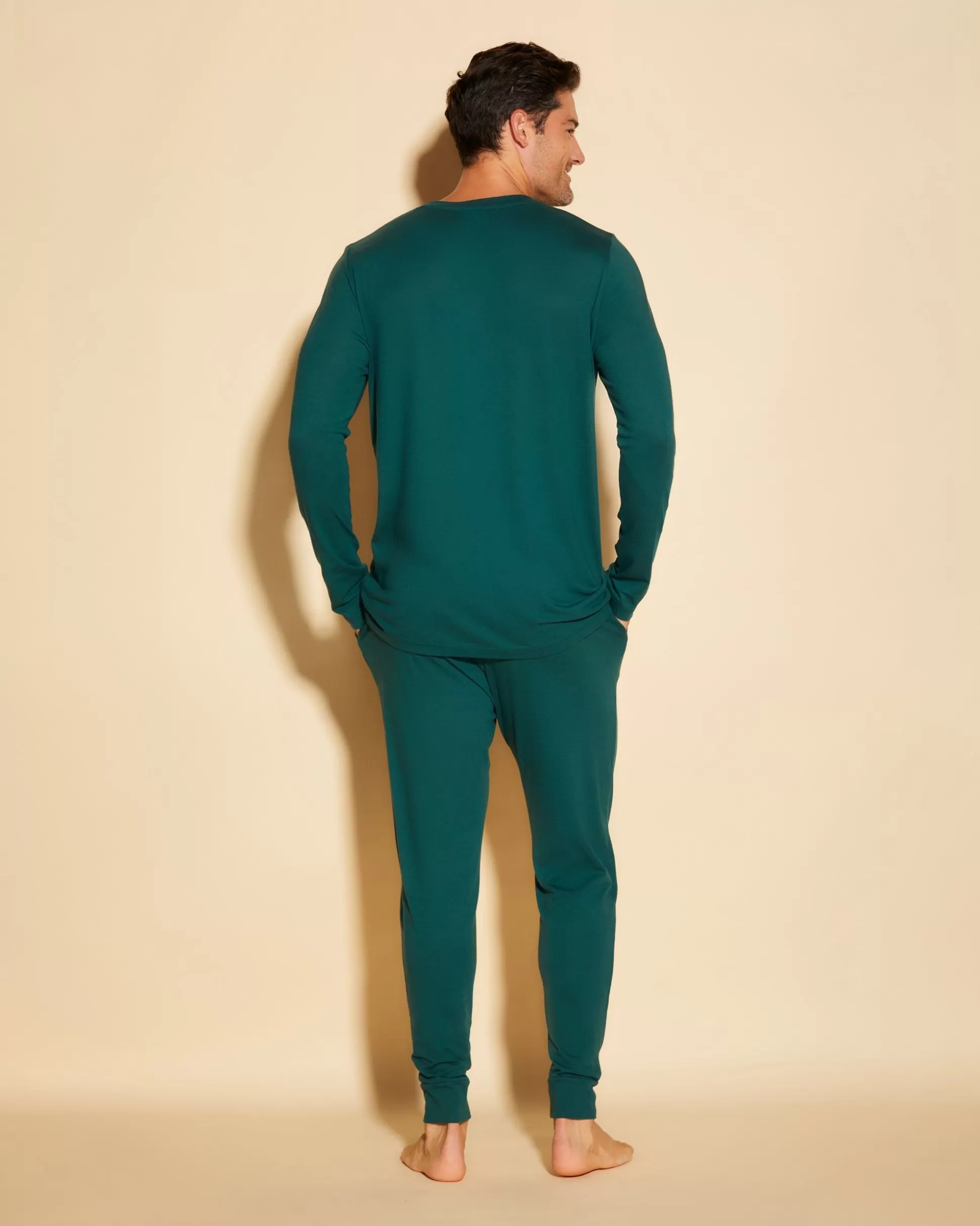 Cosabella Men'S Pj Sets | Pigiama Da Uomo Con Top Henley E Pantaloni Jogger