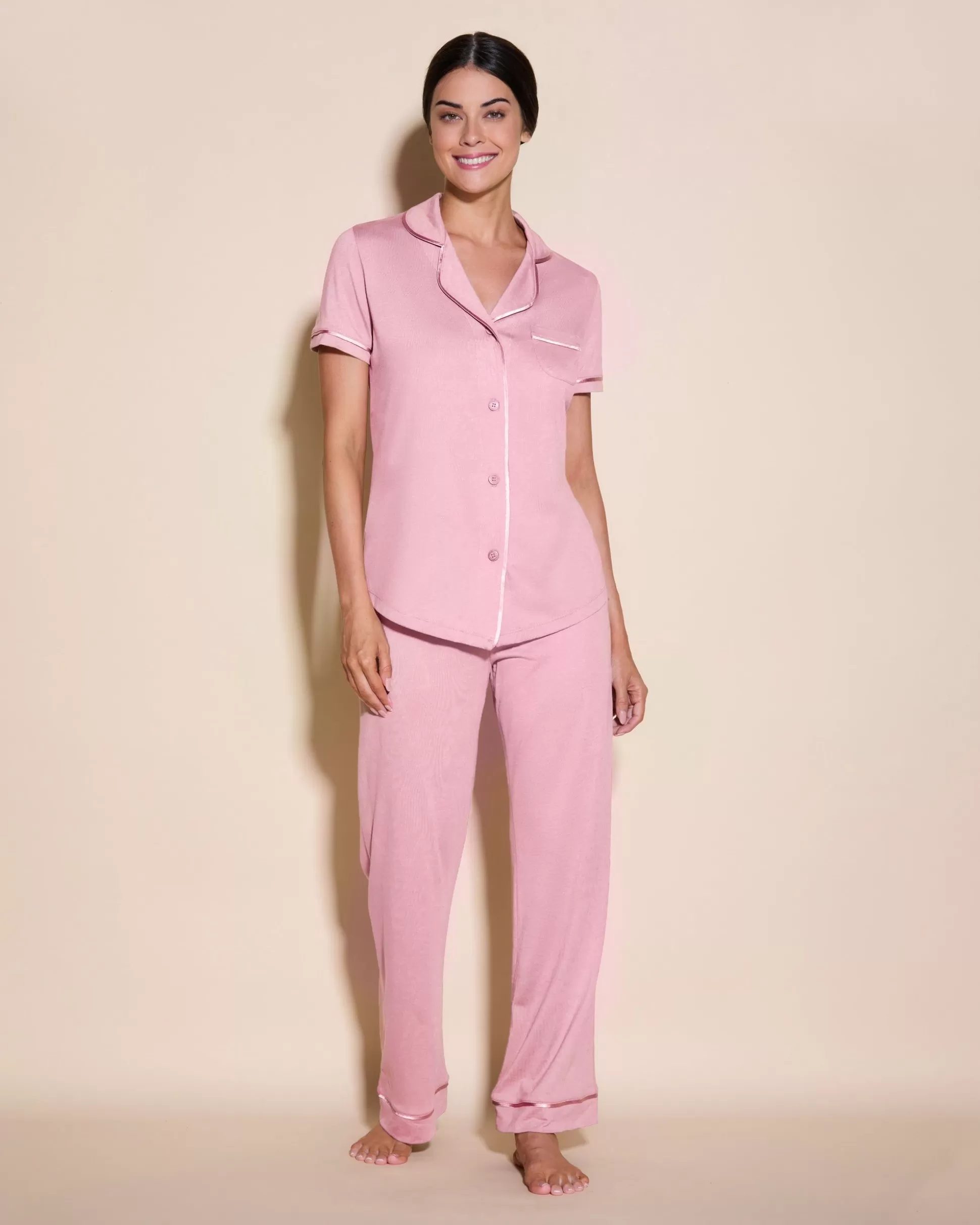 Cosabella Pj Sets | Short Sleeve Top & Pant Pajama Set