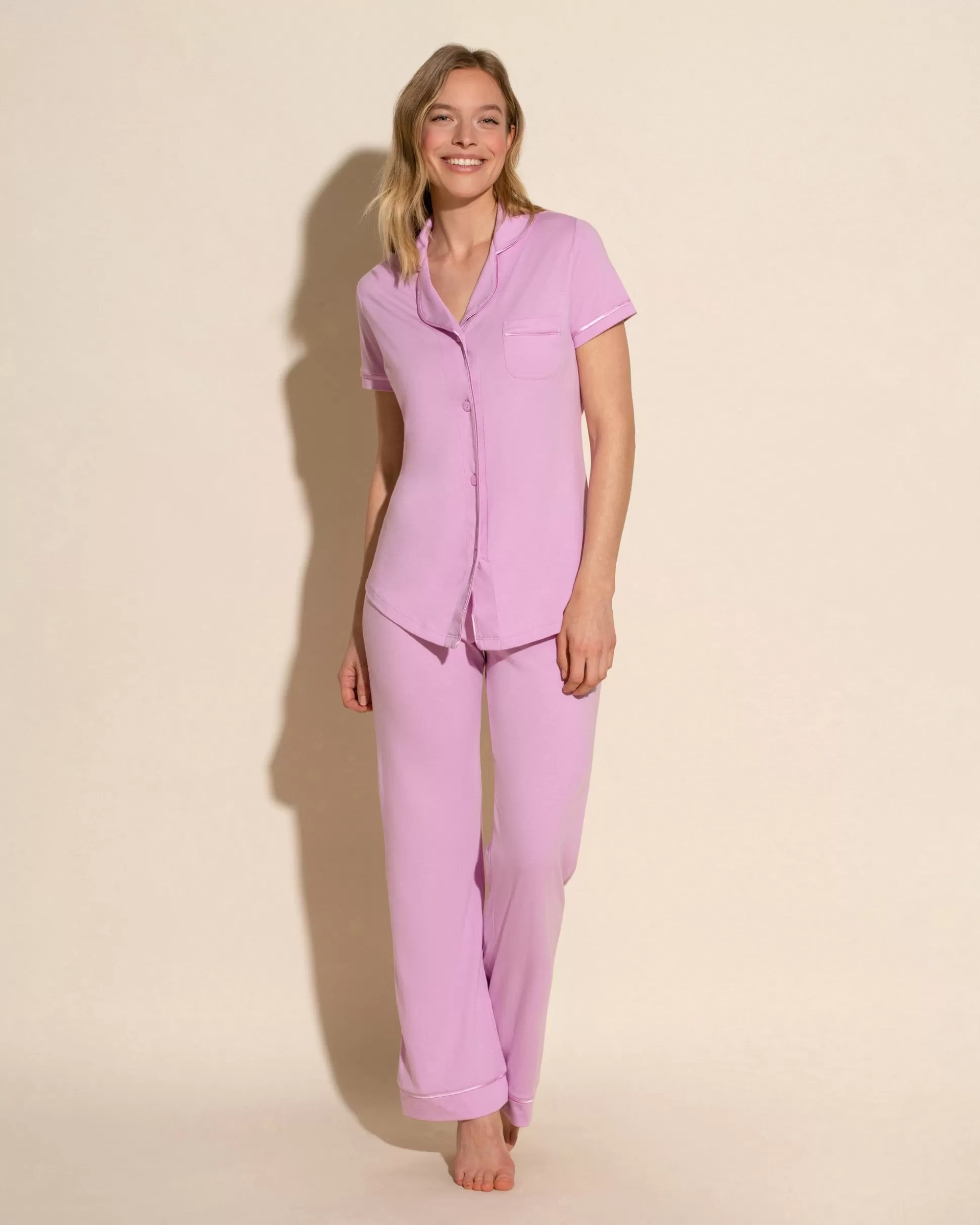 Cosabella Pj Sets | Short Sleeve Top & Pant Pajama Set