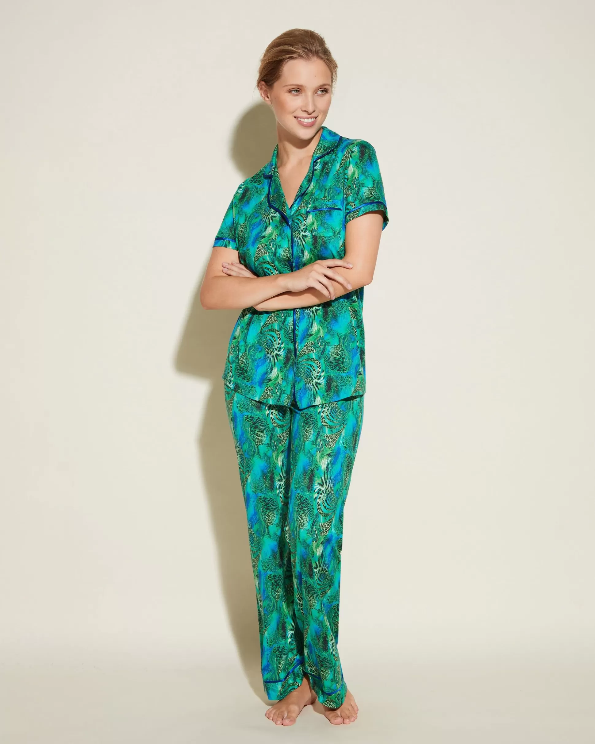 Cosabella Pj Sets | Short Sleeve Top & Pant Pajama Set