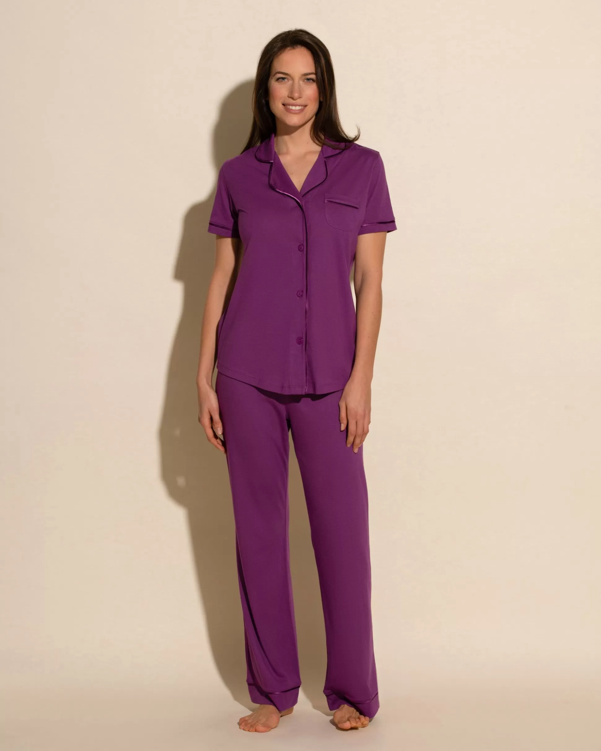 Cosabella Pj Sets | Short Sleeve Top & Pant Pajama Set