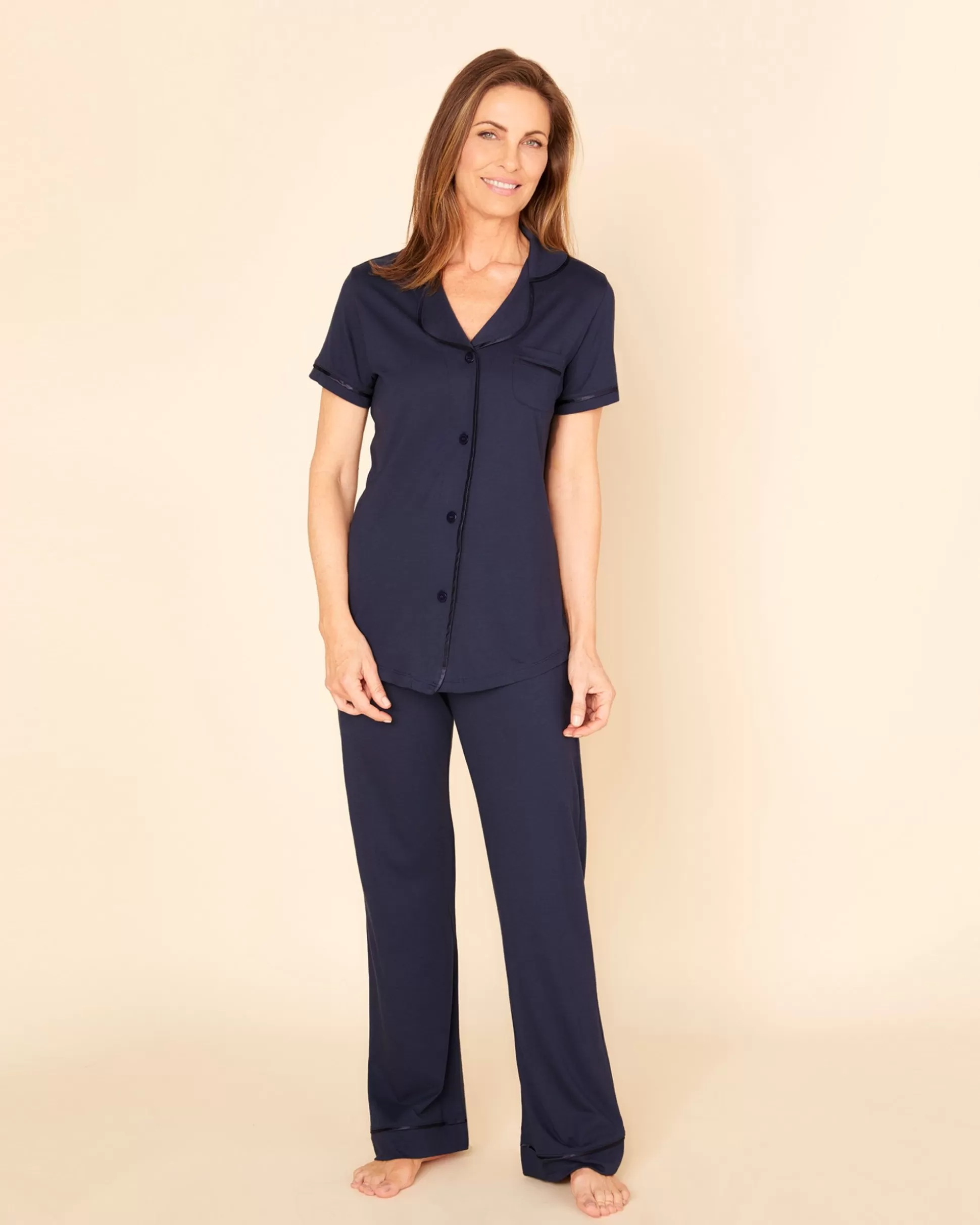 Cosabella Pj Sets | Short Sleeve Top & Pant Pajama Set