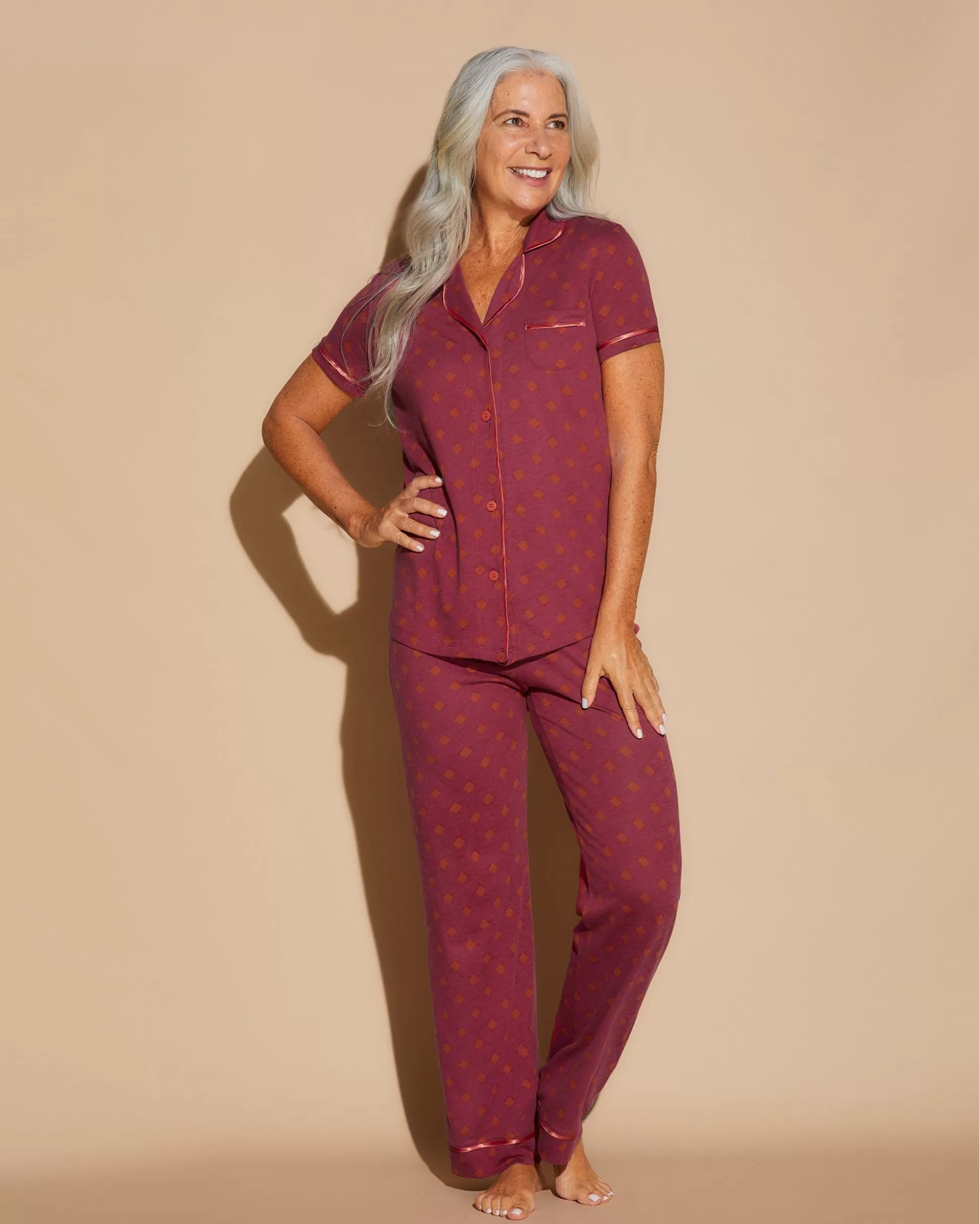 Cosabella Sleep & Loungewear | Short Sleeve Top & Pant Pajama Set