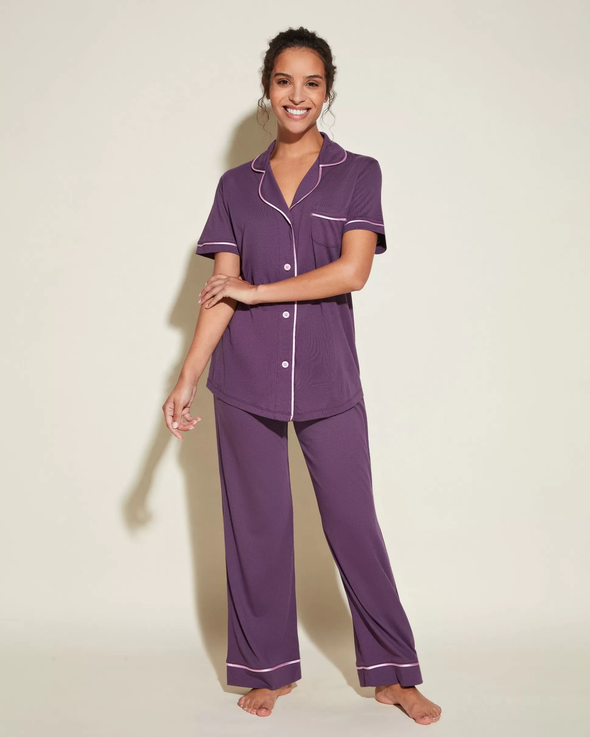 Cosabella Pj Sets | Short Sleeve Top & Pant Pajama Set