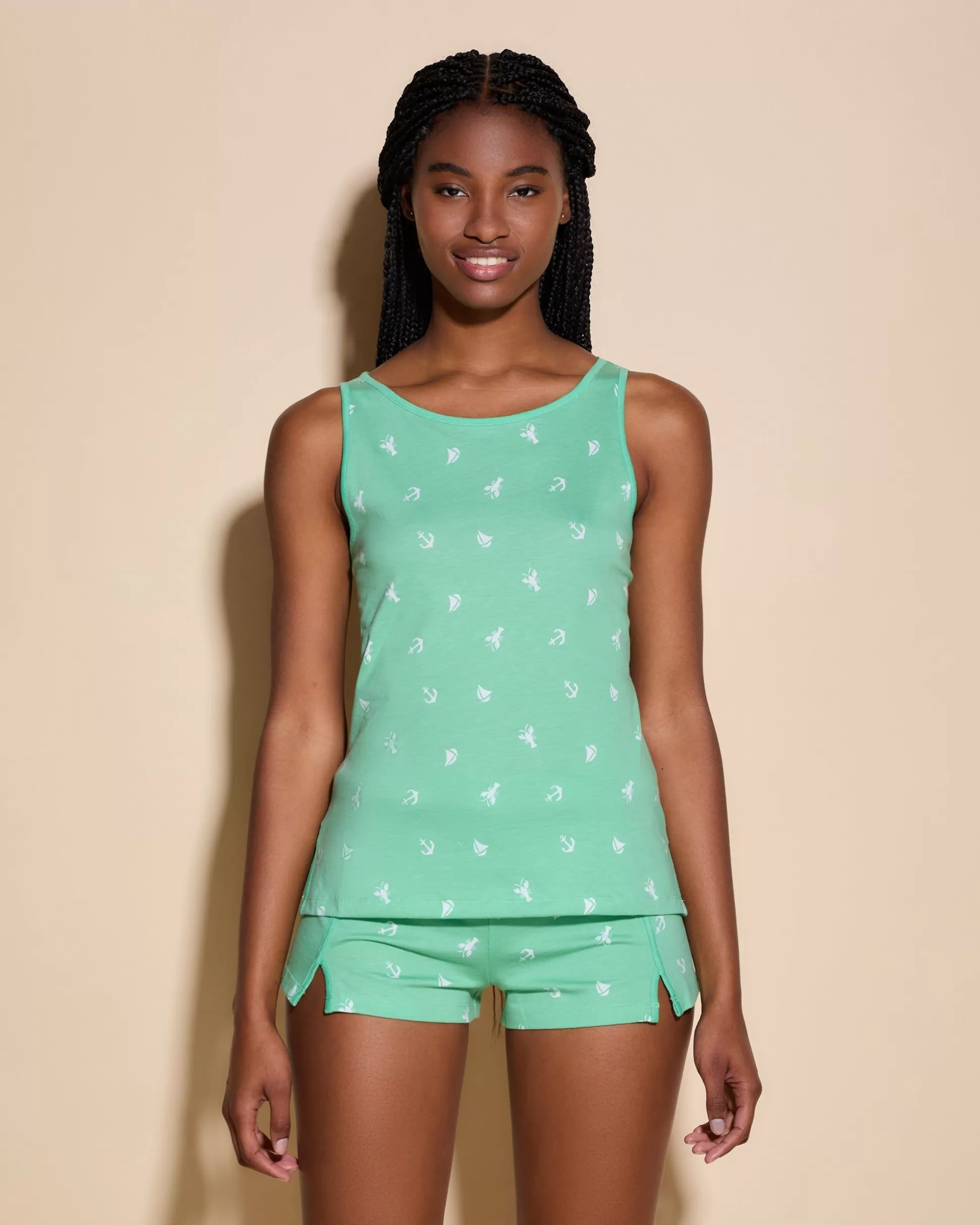 Cosabella Sleep & Loungewear | Tank & Boxer Lounge Set