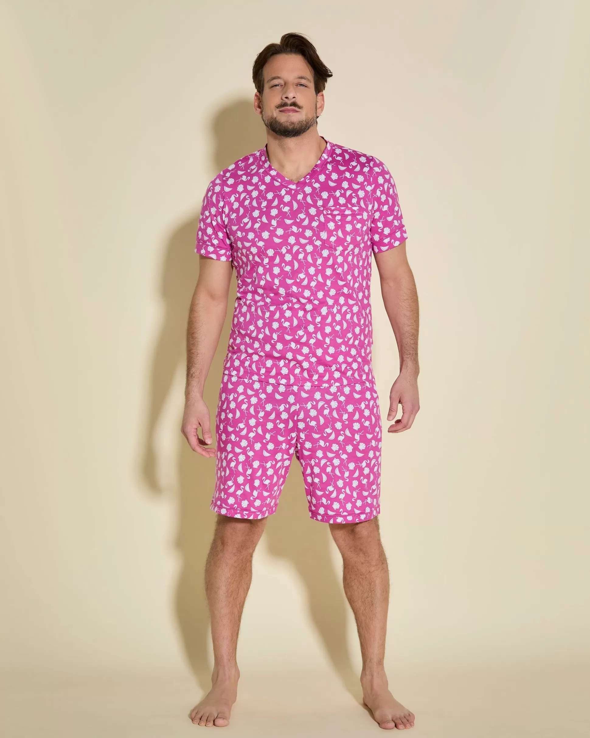 Cosabella Men'S Pj Sets | T-Shirt & Short Lounge-Set