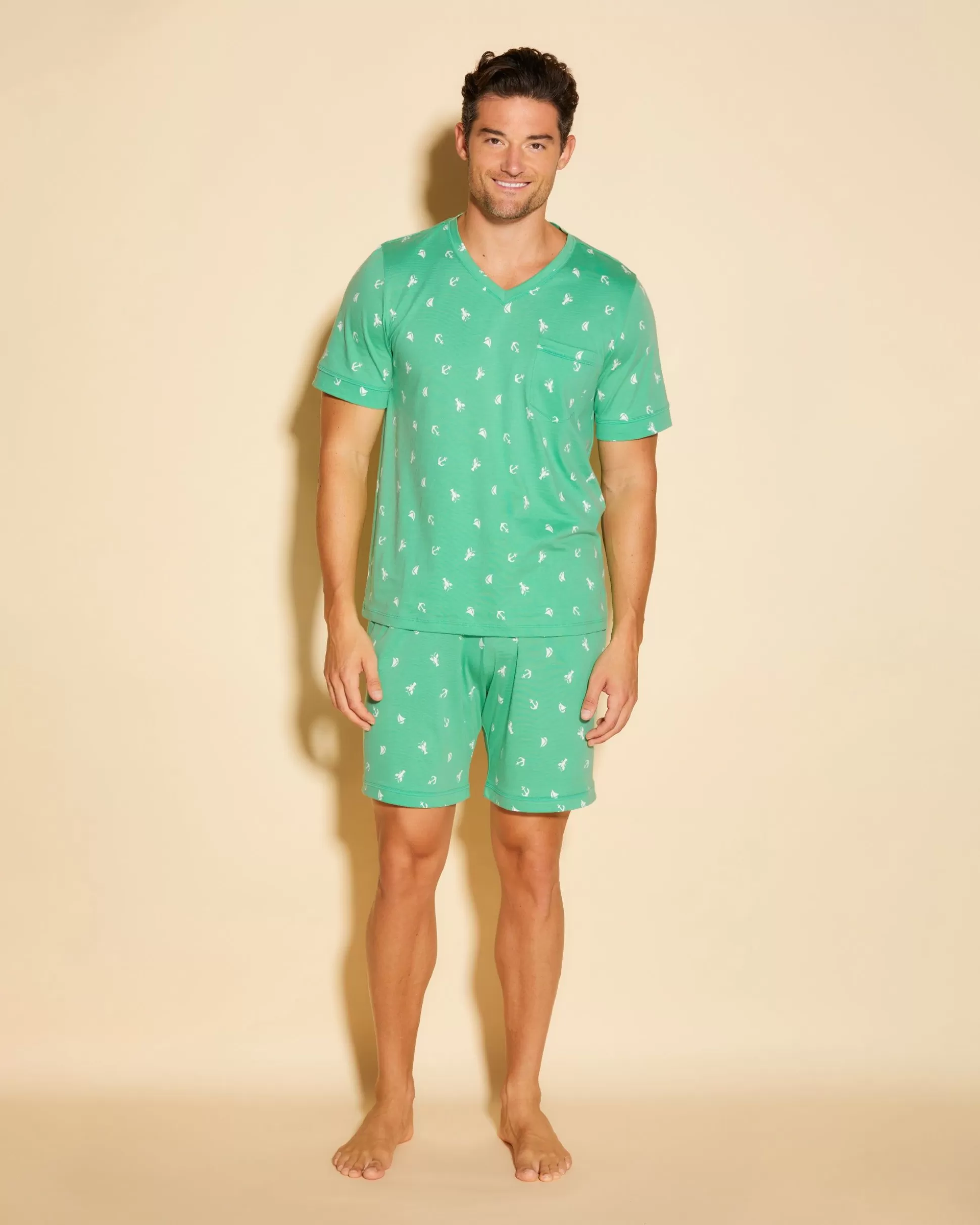 Cosabella Men'S Pj Sets | T-Shirt & Short Lounge-Set